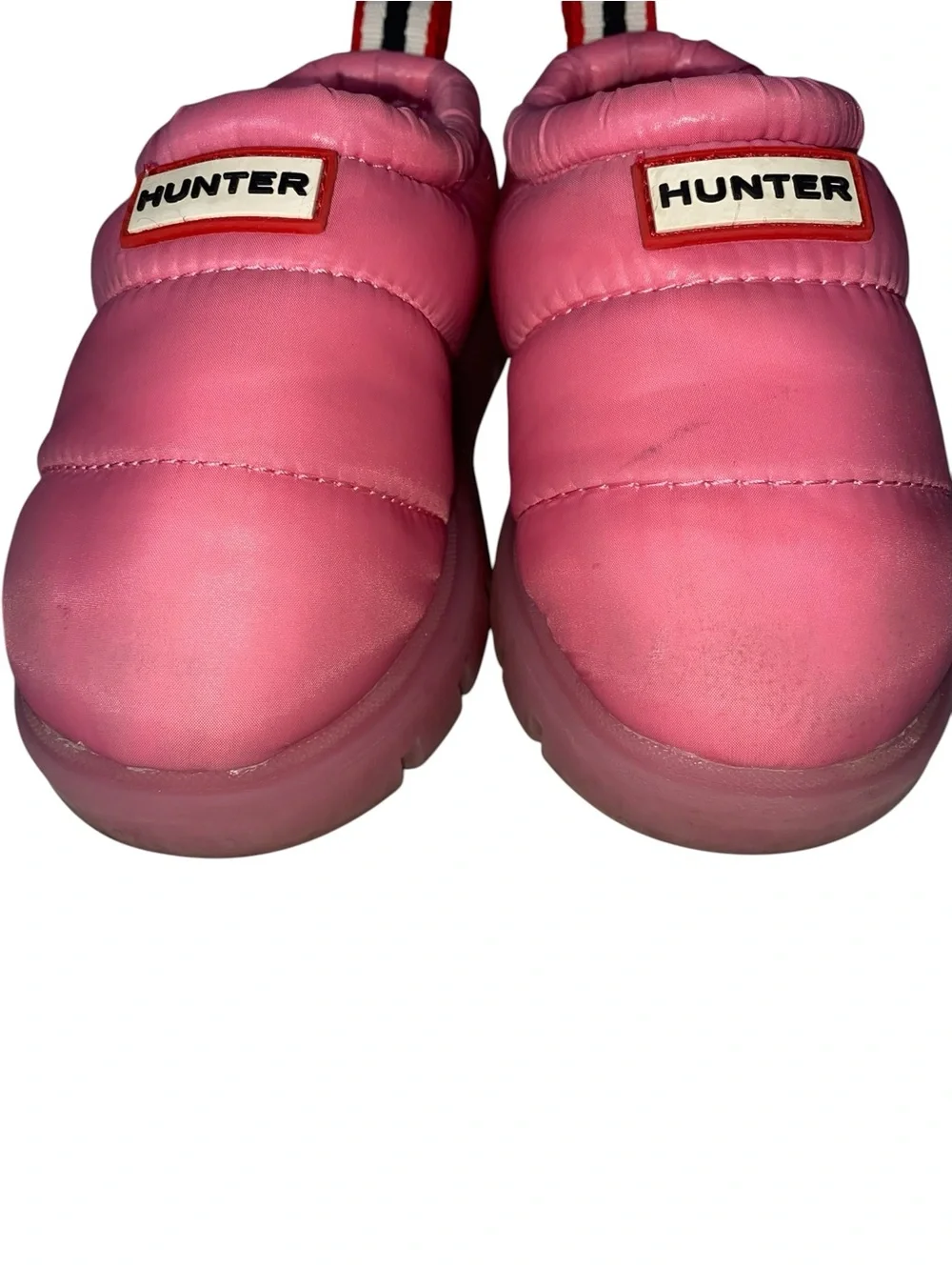 Hunter Cody Mule Toddler Size 9 Slip-On Shoe Pink Fleece Lined Water Resistant